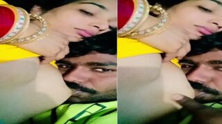 Village bhabhi breastfeeding lover new sex MMS
